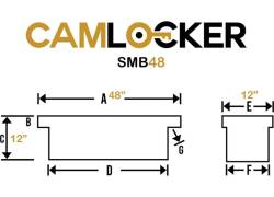 CamLocker - CamLocker SMB48GB 48" Side Mount Truck Tool Box Gloss Black - Image 4