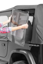 MasterTop - MasterTop 15110135 Top w/Door Skins Clear Glass Black Dia for 88-95 Wrangler YJ - Image 4