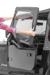 MasterTop - MasterTop 15110135 Top w/Door Skins Clear Glass Black Dia for 88-95 Wrangler YJ - Image 5