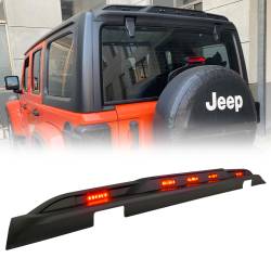 AMERICAN MODIFIED - AMERICAN MODIFIED AMJPCA00303 Rear Roof Spoiler w/Amber LED Lights - Image 2
