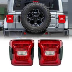 AMERICAN MODIFIED - AMERICAN MOD AMJPAC03318 Red Lens Conversion LED Tail Lights for JK To JL - Image 1