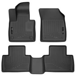 Husky Liners - Husky Liners 95601 Weatherbeater Front/Rear Floor Liners Black for Volvo XC90 - Image 1