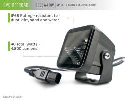 DV8 Offroad - DV8 Offroad BE3EW40W Elite Series 3" LED Pod Light - Image 8