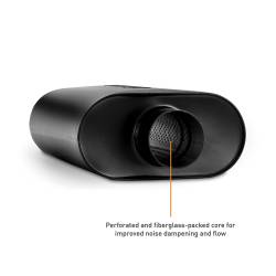 Mishimoto - Mishimoto MMEXH-MF-AT-3CCBK Universal SS Exhaust Muffler 3" Angle Tip Black - Image 2
