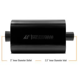Mishimoto - Mishimoto MMEXH-MF-AT-25CCBK Universal SS Exhaust Muffler 2.5" Angle Tip Black - Image 2