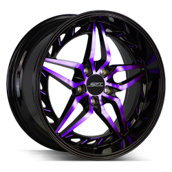 Shift - Shift Wheels INJECTOR 18x8.5 5x4.5 30mm Black/Machined Purple HF3788551430GBMP - Image 1