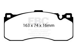 EBC Brakes - EBC Brakes S12KF1487 S12 Kits Redstuff & RK Rotors for 08-12 BMW 135i - Image 1
