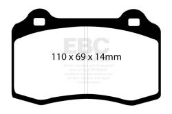 EBC Brakes - EBC Brakes S6KR1128 S6 Kits Bluestuff & GD Rotors for 04-07 S60 V70 - Image 1
