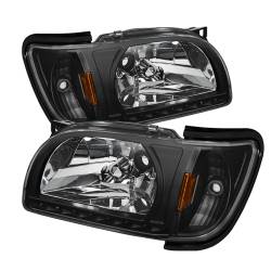 xTune Auto - xTune Auto 5056214 Crystal Headlights Black/Clear for 01-04 Toyota Tacoma - Image 1