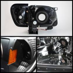 xTune Auto - xTune Auto 5056214 Crystal Headlights Black/Clear for 01-04 Toyota Tacoma - Image 2