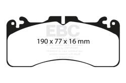 EBC Brakes - EBC Brakes DP51867NDX Bluestuff NDX Full Race Brake Pads for GS F LS460 RC F - Image 2