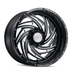 American Truxx - American Truxx ATF1911 Twisted 22x12 8x180 -44mm Black/Milled ATF1911-22278-44M - Image 1