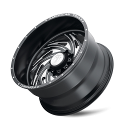 American Truxx - American Truxx ATF1911 Twisted 22x12 8x180 -44mm Black/Milled ATF1911-22278-44M - Image 3