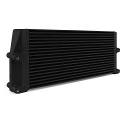 Mishimoto - Mishimoto MMOC-SSO-17BK Oil Cooler 17" Core Same-Side Outlets Heavy-Duty Black - Image 1
