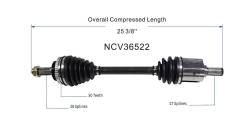 GSP - GSP NCV36522 Front Right CV Axle Assembly for Acura/Honda 2.7/3.0 - Image 6