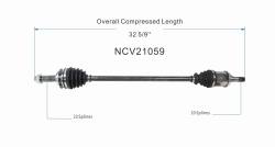 GSP - GSP NCV21059 Right Rear CV Axle Assembly for 13-15 Acura RDX - Image 6