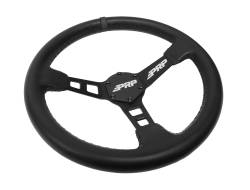 PRP - PRP G130 13"x3" Matte Black Deep Dish Steering Wheel Leather Grip - Image 2