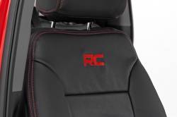 Rough Country Suspension Systems - Rough Country 91071L Front/Rear Black Seat Covers 19-26 Silverado/Sierra Crew - Image 4