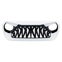 AMERICAN MODIFIED - AMERICAN MOD AMJPCA00141 Shark Grille w/LED Eyebrow DRL/Turn Signals White/Black - Image 2