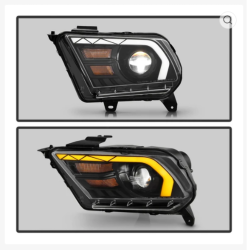 Spyder Auto - Spyder Auto 9055645 Black LED Headlights w/Sequential Turn for 10-14 Mustang - Image 2
