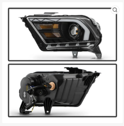 Spyder Auto - Spyder Auto 9055645 Black LED Headlights w/Sequential Turn for 10-14 Mustang - Image 3