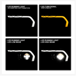 Spyder Auto - Spyder Auto 9055645 Black LED Headlights w/Sequential Turn for 10-14 Mustang - Image 4