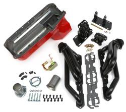 Trans-Dapt Performance - Trans-Dapt 99061 Engine Swap Kit Uncoated Headers Factory Chevy V8 2WD S10/S15 - Image 1