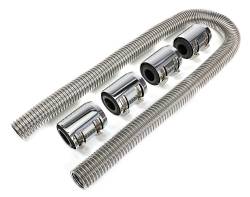 Trans-Dapt Performance - Trans-Dapt 8207 48" Stainless Steel Radiator Hose Kit Chromed Alu. Ends - Image 1