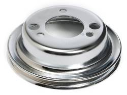Trans-Dapt Performance - Trans-Dapt 9817 Chrome Crankshaft Pulley 2 Groove Chevy SB Gen IV Short - Image 2