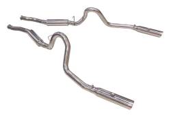 Pypes Performance Exhaust - Pypes SFM29V Pype Bomb Catback Exhaust System M80 Mufflers for 79-04 Mustang - Image 1