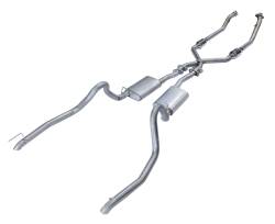 Pypes Performance Exhaust - Pypes SFM53 Rear SS Back Exhaust System w/cats for 98-04 Ford Mustang V6 - Image 1