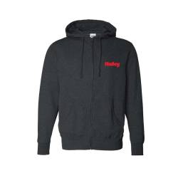 Holley - Holley 10433-MDHOL Zip-Up Hoodie Medium Charcoal - Image 6
