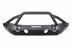 Fishbone Offroad - Fishbone Offroad FB22068 FR Winch Bumper Full Width Black for 07-18 Wrangler JK - Image 1