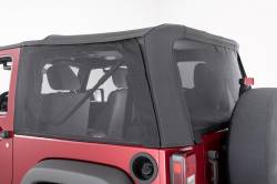 MasterTop - MasterTop 16032301 Black Mesh Trail Screens for 10-18 Jeep Wrangler JK 2DR - Image 1