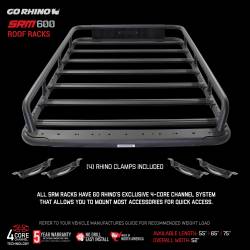Go Rhino - Go Rhino 5936065T SRM600 Tubular Basket-Style Roof Rack - Image 2
