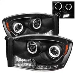 Spyder Auto - Spyder Auto Black/Clear Halo Projector Headlights for Dodge RAM 5010001 - Image 1