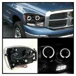 Spyder Auto - Spyder Auto Black/Clear Halo Projector Headlights for Dodge RAM 5010001 - Image 6