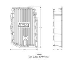 B&M - B&M 70391 Cast Aluminum Automatic Transmission Oil Pan for 10-15 Chevy Camaro SS - Image 2