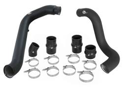 aFe 46-20104-B 3" Aluminum Hot/Cold Charge Pipe Kit Black for 03-07 Ford 6.0L