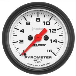 AutoMeter - AutoMeter 5744 Phantom Pyrometer Gauge 0-1600-DEG F 2-1/16" Stepper Motor - Image 1