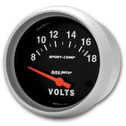AutoMeter - AutoMeter 3592 Air Core Sport-Comp Volt Meter Gauge 8-18V 2-5/8" - Image 2