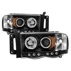 Spyder Auto - Spyder Auto Black/Clear Halo Projector Headlights for Dodge RAM 5009975 - Image 1