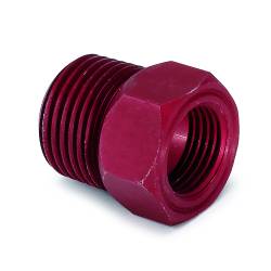 AutoMeter - AutoMeter 2273 Fitting Mechanical Temp Adapter Gauge 1/2" Male Red Aluminum NPT - Image 1