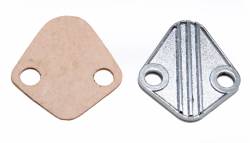 Trans-Dapt Performance - Trans-Dapt 2058 Fuel Pump Block-Off Plate Center-Chrome BB Chevy 396-454V6 1.75" - Image 1