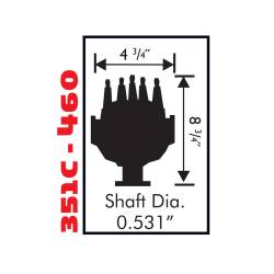 MSD Ignition 8577 Pro-Billet Distributor for Ford 351C-460