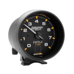 AutoMeter - AutoMeter 2302 Autogage Pedestal Tacho w/Shift Light Blk Gauge 0-8000RPM 3-3/4" - Image 1