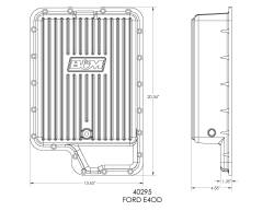 B&M - B&M 40295 Cast Aluminum Automatic Transmission Oil Pan for 84-05 Ford/Lincoln - Image 2