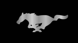 Eurosport Daytona - Eurosport Daytona 3520-1 Carbon Steel License Plate Mustang Pony Logo - Image 1