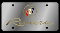 Eurosport Daytona - Eurosport Daytona 1108-2 Stainless License Plate Buick Riviera Logo - Image 1