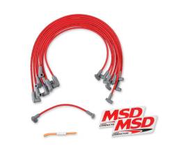 MSD Ignition 35599 Custom 8.5mm Spark Plug Wire Set for SB Chevy w/HEI Cap